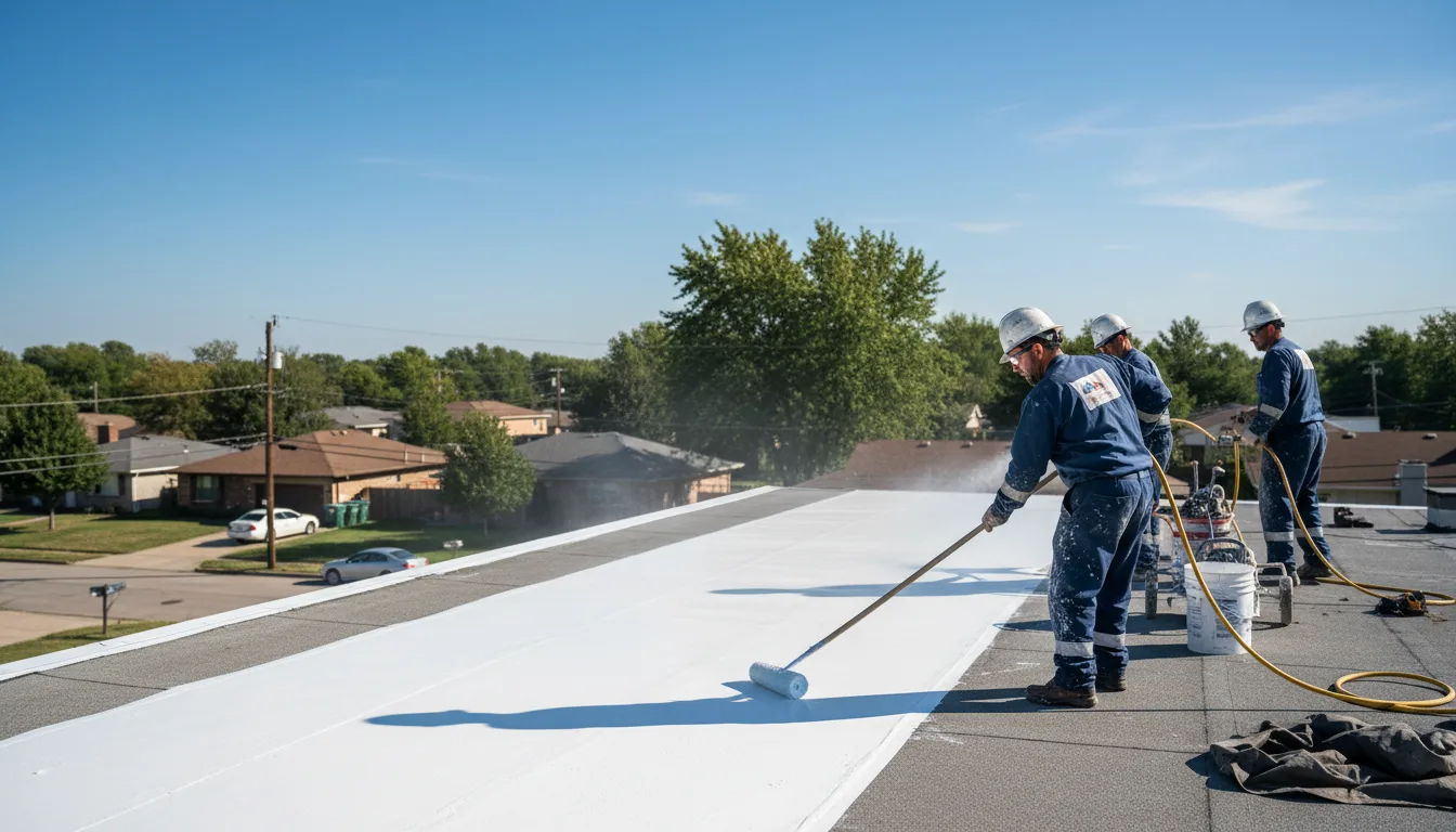 Commercial roof coating in West Falls, NY near me